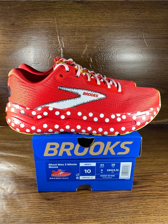 Brooks Other - Brooks Ghost Max 2 Minnie Mouse Mens Running Walking Shoe Size 10 Run Disney